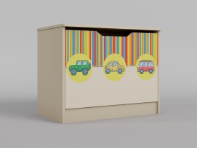 Ящик для игрушек Клаксон (Бежевый/корпус Клен) в Омске - omsk.katalogmebeli.com | фото