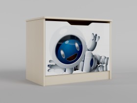Ящик для игрушек Санни (Белый/корпус Клен) в Омске - omsk.katalogmebeli.com | фото